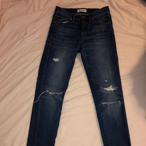 Madewell tall 9” Mid-Rise jeans